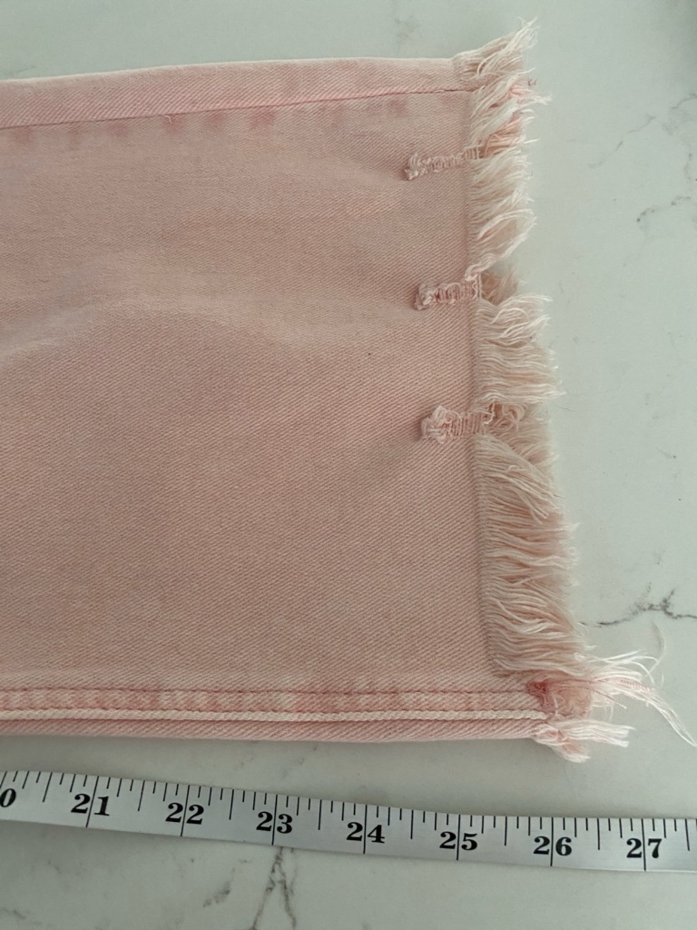 Risen Light Pink Distressed Jeans - Women's Flare, size 11/30, Like New! - Picture 8 of 8